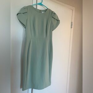 Calvin Klein Sage Tulip Sleeve Sheath Dress